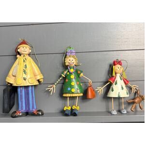 Whimsical Folk Art Christmas Ornaments – Set of 3